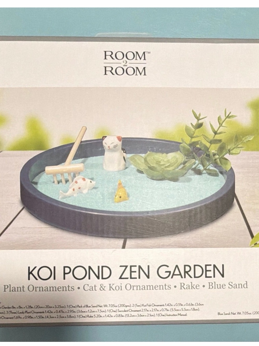 Room 2 Room Koi Pond Zen Garden - Blue